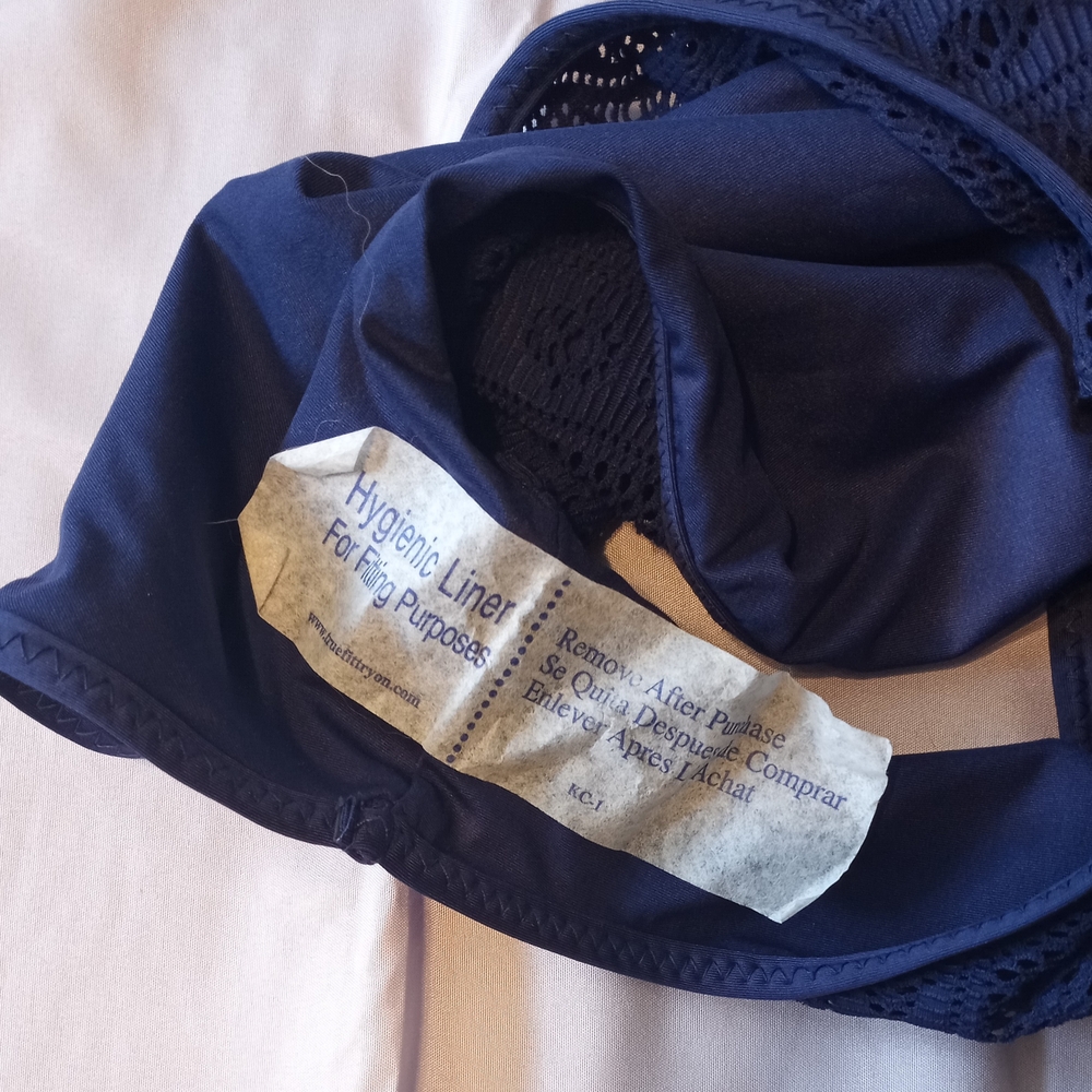 BECCA Deep Blue Lace Swimsuit Size Large - Picture 6 of 6
